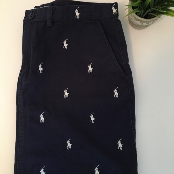 Ralph Lauren Navy Embroided Skirt - Picture 8 of 8